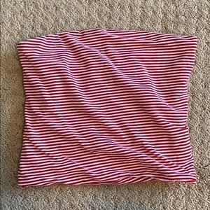 brandy melville striped tube top